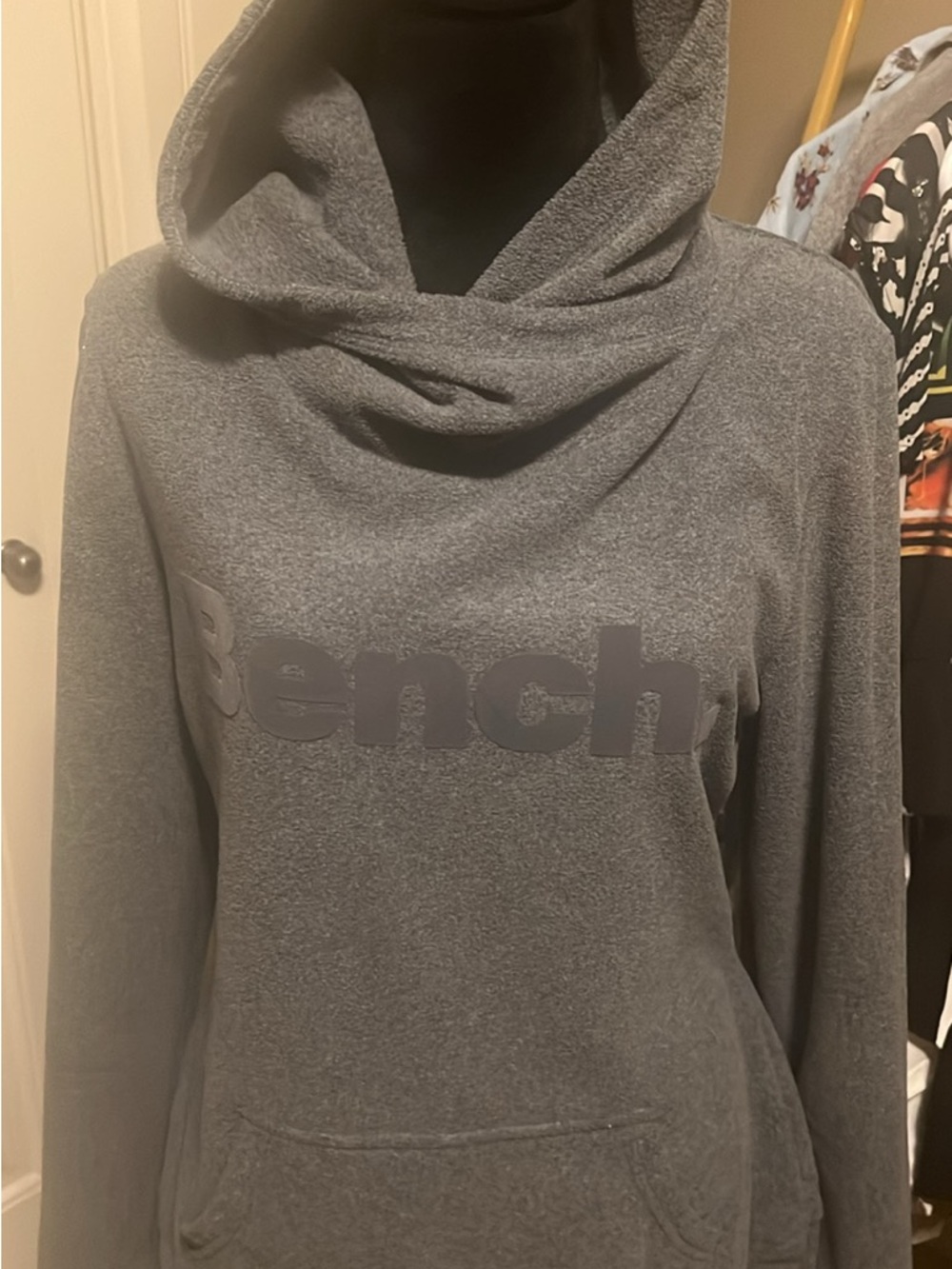 Bench Women's Gray Cowl Hooded Pullover
